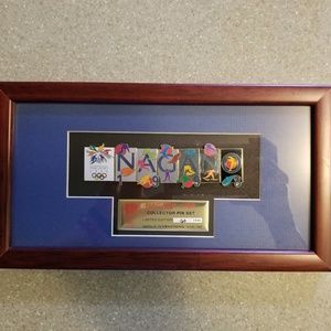 1998 Nagano Olympics Pin Set - Limited Edition